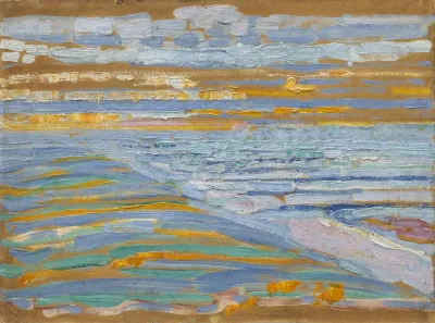 View from the Dunes with Beach and Piers, Domburg