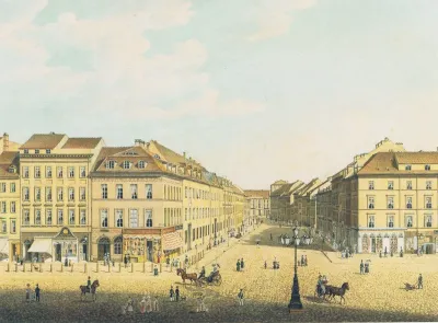 View from the Royal Castle in Berlin to the Breite Straße