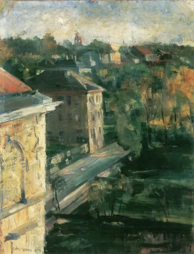 View from the studio, Schwabing"
