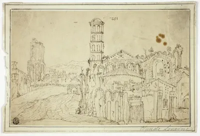 View in Rome: Torre della Melisa, Ruins of Early Christian Church