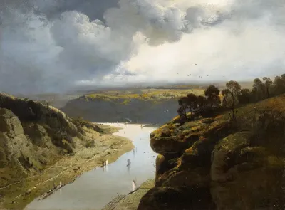 View in the valley of the Rhone