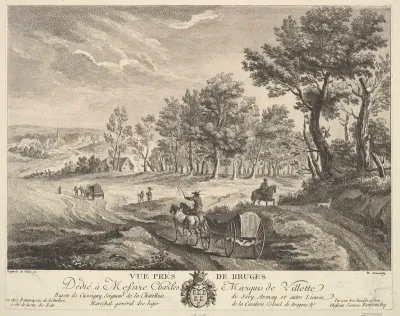 View near Bruges (Vue Prés [sic] de Bruges)
