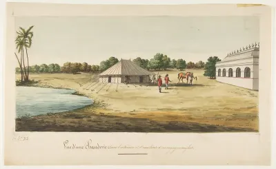 View of a Chaudézie in the interior of an English traveller's tent