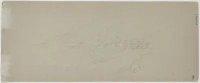 View of a Mountain [verso]