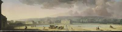 View of a Palace in a Hilly Landscape