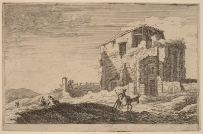 View of a Ruined Building