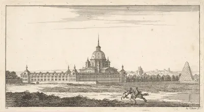 View of a Town, plate X from "Livre de paysages dédié à Monsieur de Beringhen"