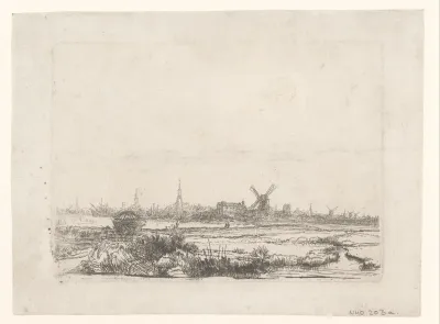 View of Amsterdam from the Kadijk