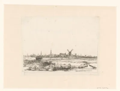 View of Amsterdam from the Kadijk