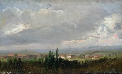 View of an Approaching Thunderstorm