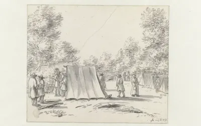 View of an Encampment of the Army of Willem III