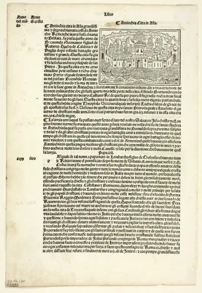 View of Antioch from Supplementum Chronicarum, Plate 50 from Woodcuts from Books of the 15th Century