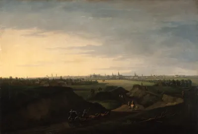 View of Berlin from the Rollbergen at the Cottbuser Tor