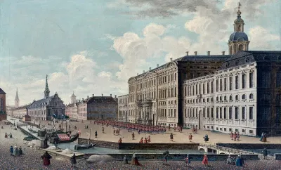 View of Copenhagen with Christian IV's stock exchange and Christiansborg Castle.