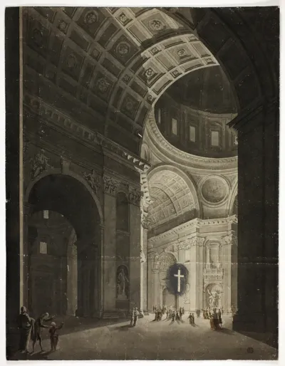 View of Crossing in Saint Peter's