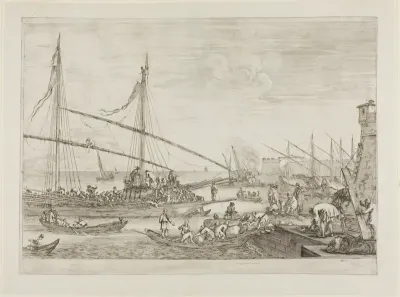 View of Fortifications, from Views of the Port of Livorno