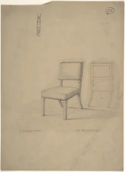 View of Front and Rear of Chair
