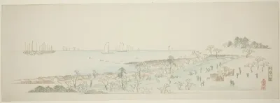 View of Goten Hill (Gotenyama no zu), from the series "Thirteen Views of the Environs of Edo"