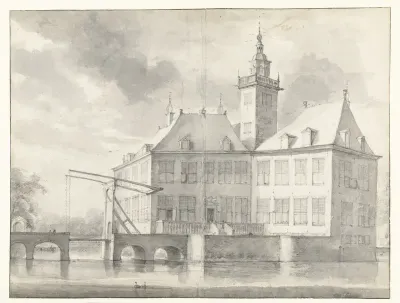 View of Huis te Werve or Klein-Matenes, Seen from the South