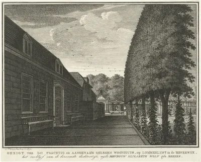 View of Lommerlust Manor in Beverwijk