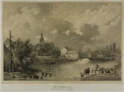 View of Marolles taken from the Landrecy Road