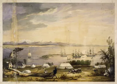 View of Nelson Haven, in Tasman's Gulf, New Zealand.
