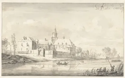 View of Nijenrode Castle on the River Vecht