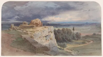 View of Norba from the North, towards San Felice Circeo