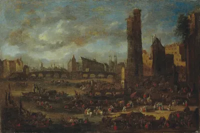 View of Paris, with the Pont Neuf and the Tour de Nesle