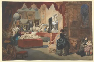 View of part of the French Court at the Great Exhibition