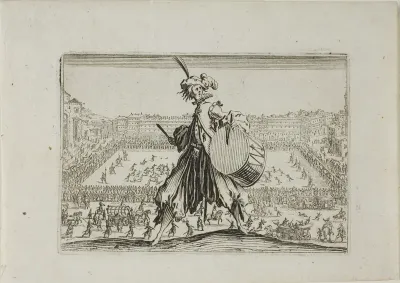 View of Piazza S. Croce with Football Game, from The Caprices