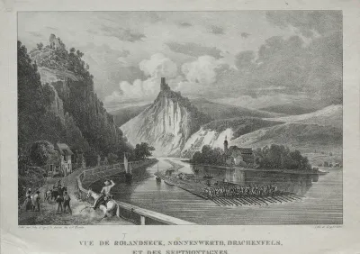 View of Rolandseck, Nonnenwerth, Drachenfels and Siebenbirge