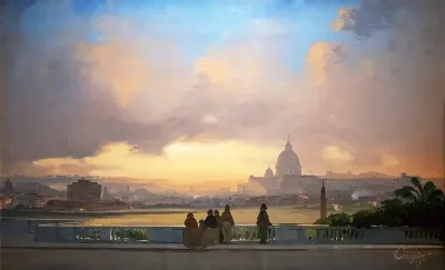 View of Rome from the Pincio