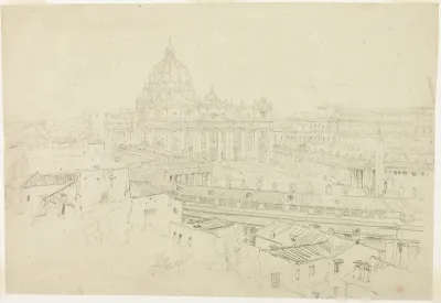 View of Saint Peter's in Rome