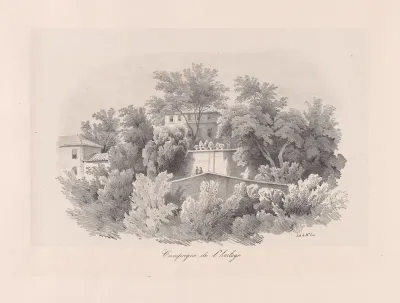 View of Sintra, the area near the clock-tower
