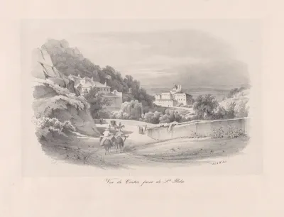 View of Sintra with what is now the National Palace in the background