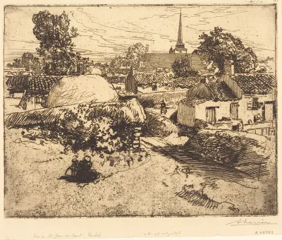 View of St.-Jean-de-Mont, Vendee (Vue de St.-Jean-de-Mont, Vendee)