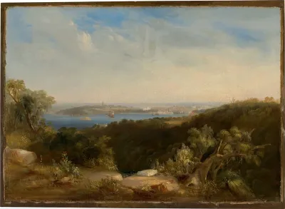 View of Sydney Harbour showing Sydney Cove