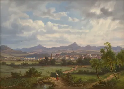 View of Teplice in North Bohemia