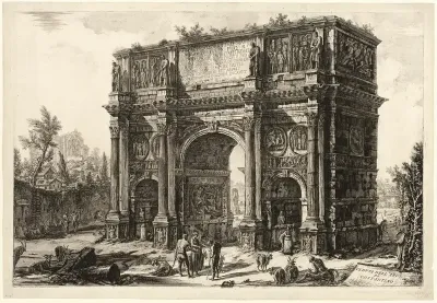 View of the Arch of Constantine, from Views of Rome