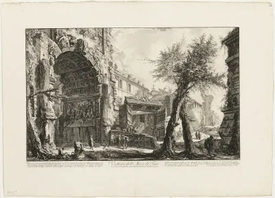View of the Arch of Titus, from Vedute di Roma (Views of Rome)