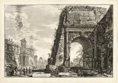View of the Arch of Titus, from Views of Rome