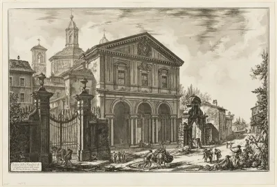 View of the Basilica of San Sebastiano fuori delle mura [St. Sebastian outside the Walls] on the Appian Way, from Views of Rome