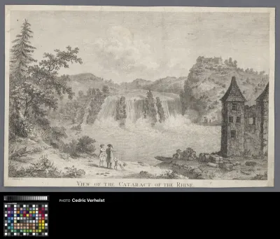 View of the cataract of the Rhine