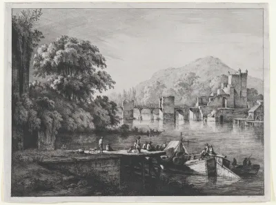 View of the Château de Sainte-Colombe in Dauphiné