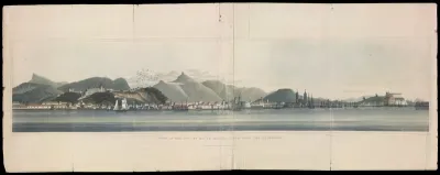 View of the city of Rio de Janeiro taken from the anchorage