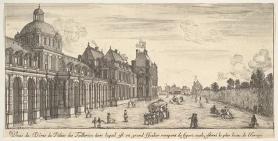 View of the dome of the Palace of the Tuilleries, from "Various views of remarkable places in Italy and France" (Diverses vues d'endroits remarquables d'Italie et de France)