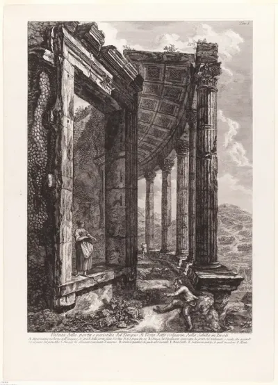 View of the Door and Peristyle of the Temple of Vesta