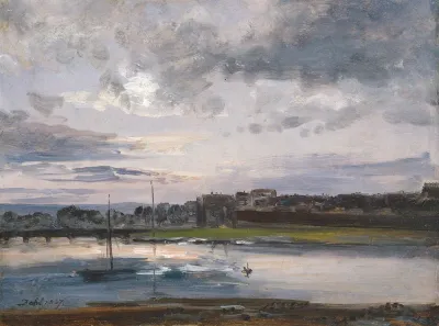View of the Elbe with the Bridge