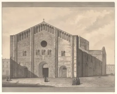 View of the Façade of the Cathedral of San Michele, Pavia